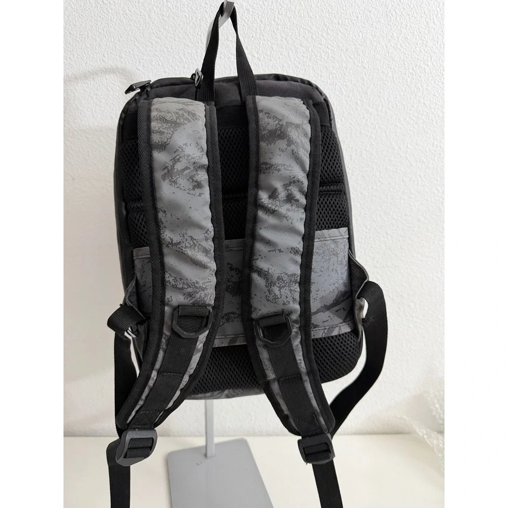 Duchamp London Grey Marble Print Tech Backpack USB Port Laptop Sleeve Mens Bag